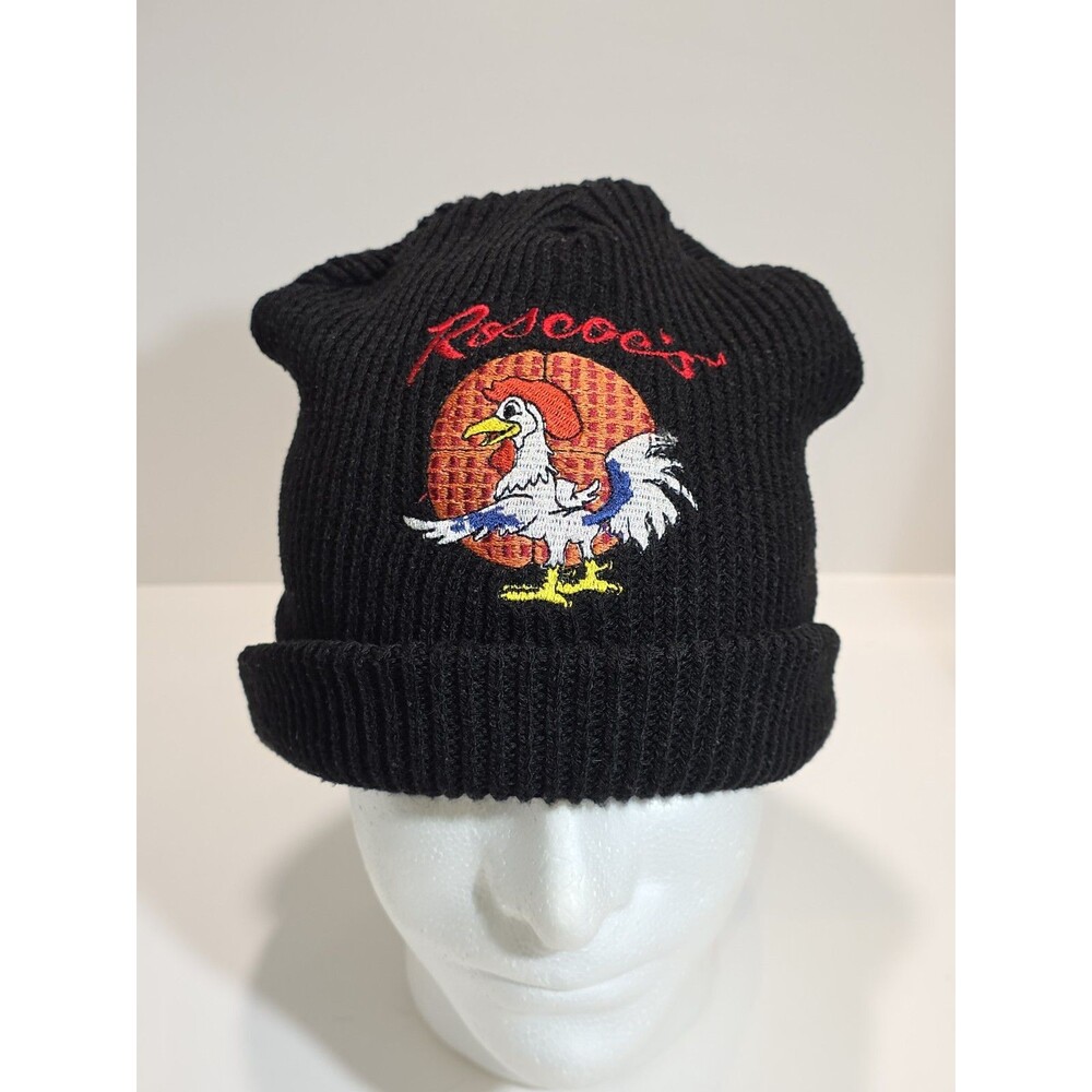 ROSCOES CHICKEN WAFFLES BEANIE RARE y2K vintage los angeles LA hat